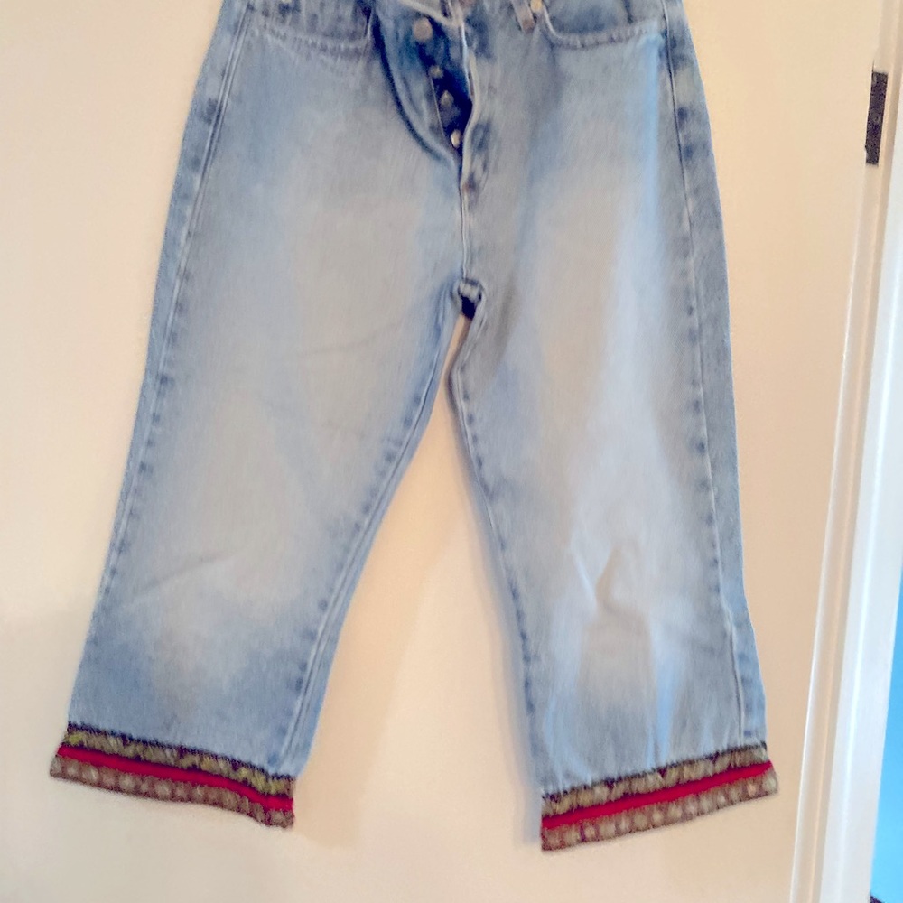 London Crop Embellished Jeans